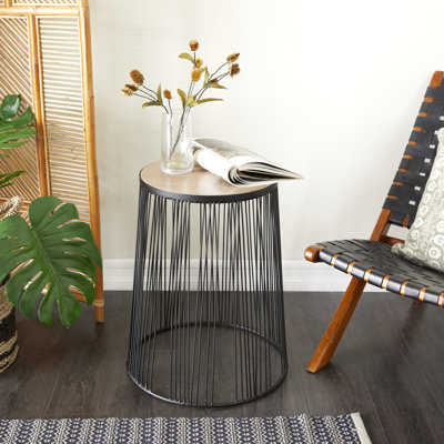Table de bout avec cadre en fer