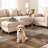 Modern Linear Area Rug Clean Contemporary Design-1657599117-1657599104