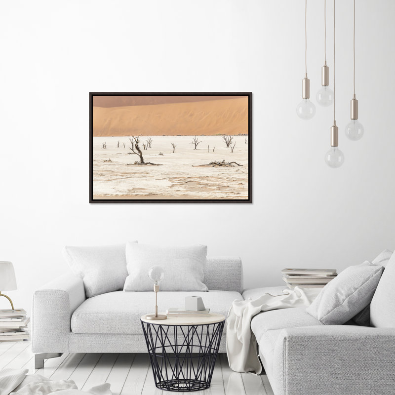 Namibian Skeleton Trees II Print by Richard Silver, Glass Coat, 25.75" H x 37.75" W x 1.5" D