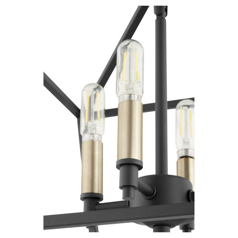 Arletta Semi Flush Mount, Noir