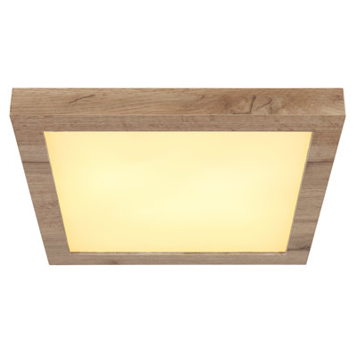 Straughter Manufactured Wood LED Flush Mount