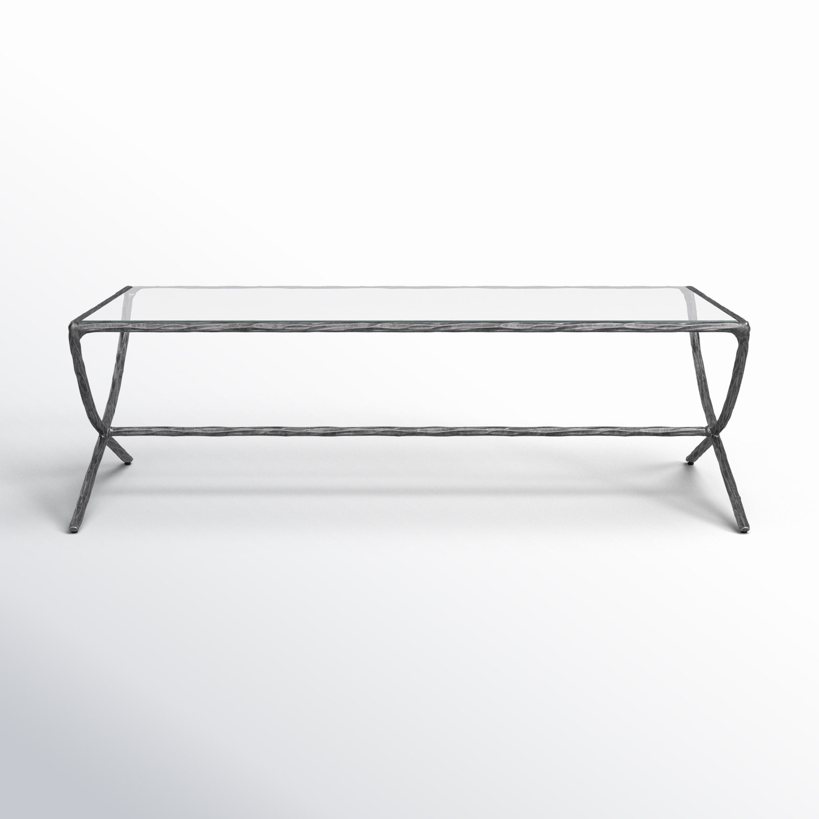 Evelynn 48" Coffee Table, Silver