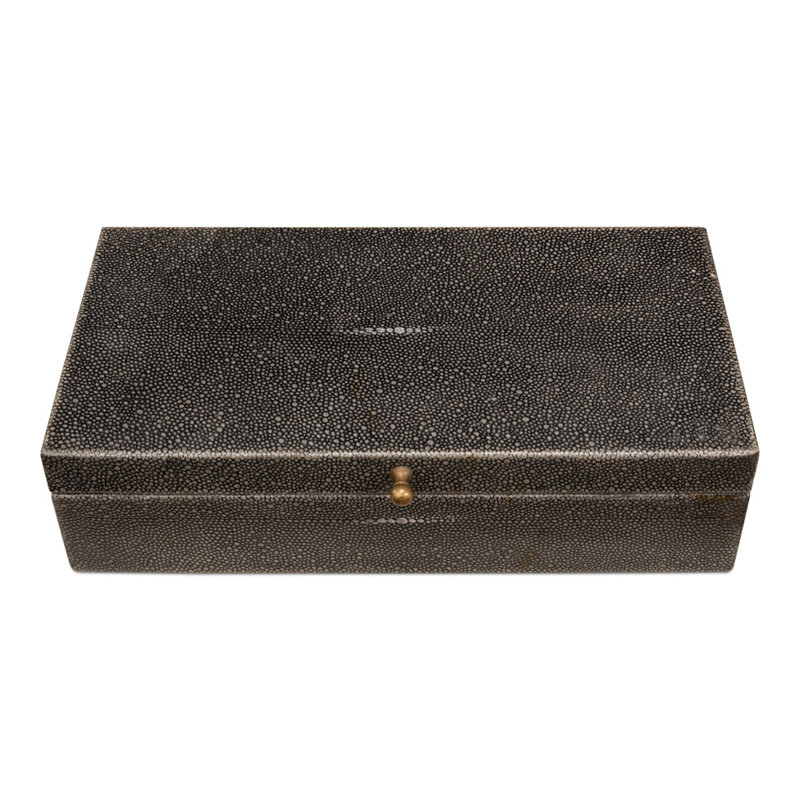 Gatsburg Handmade Decorative Box, Gray
