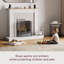 Juniper 3 Panel Steel Fireplace Screen