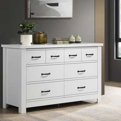 Commode blanche 6 tiroirs Cassini