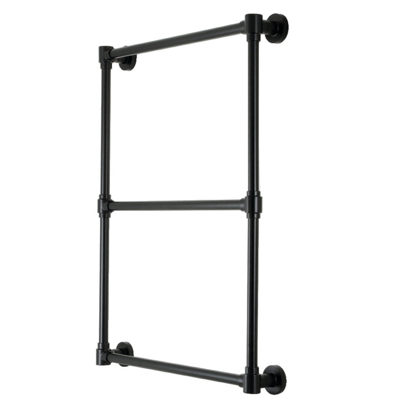 Porte-serviettes mural Gallant, Noir mat