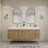 70.8" Wall-Mounted Double Bathroom Vanity Set-70381341