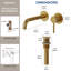 Robinet de salle de bain mural, robinet de salle de bain monocommande avec bonde-125423836