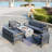 7 - Person Patio Conversation Set with Cushions