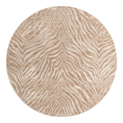 Tatte Animal Print Ivory/Beige Area Rug