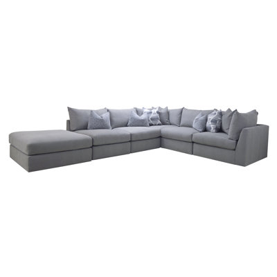 Ricardo 5 Piece Modular with Cocktail Ottoman