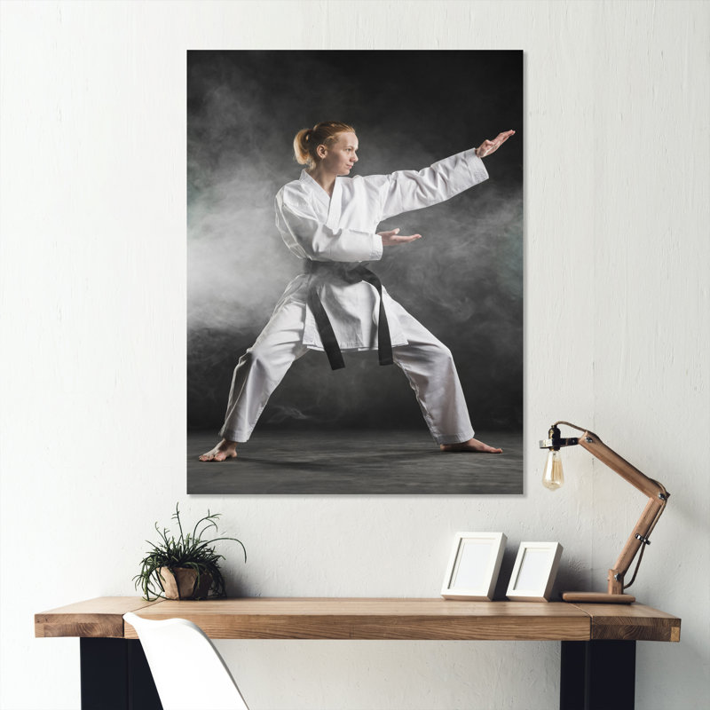 Martial Arts Combat Warrior VI - impression sans cadre sur métal, H 20 po x l 12 po x P 1 po