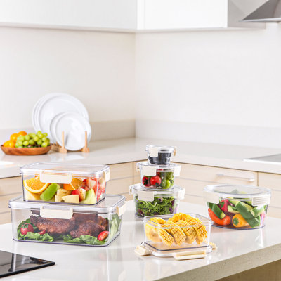 Contenant alimentaire transparent en plastique Sorbus Airtight