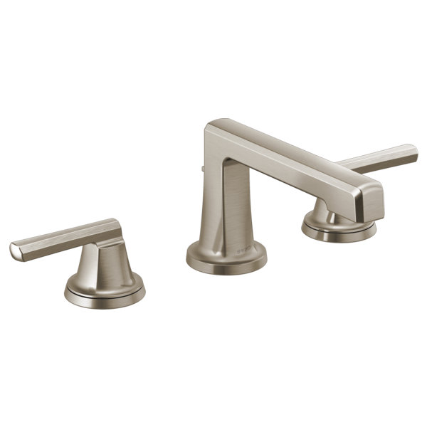 Levoir® Two-Handle Wall Mount Lavatory Faucet, Luxe Nickel, Low Cross Handle, 1.2
