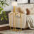 Gold End Table Side Beside Table for Living Room, Bedroom