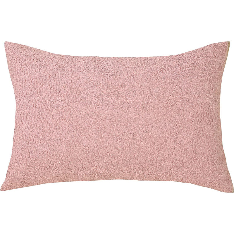  Set of 2 Throw Pillow Covers With Inserts– 18"x18" Decorative Throw Pillow Full Set, Pink, 18" H x 18" W