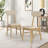 6-piece Dining Table Set, One Table One Bench and Four Chairs, High Gloss White Tabletop With Light Oak Color