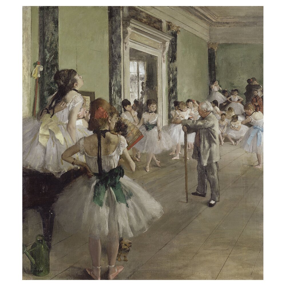 Leinwandbild Die Ballettklasse von Edgar Degas