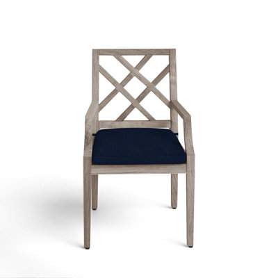 Haley Patio Dining Armchair with Cushions