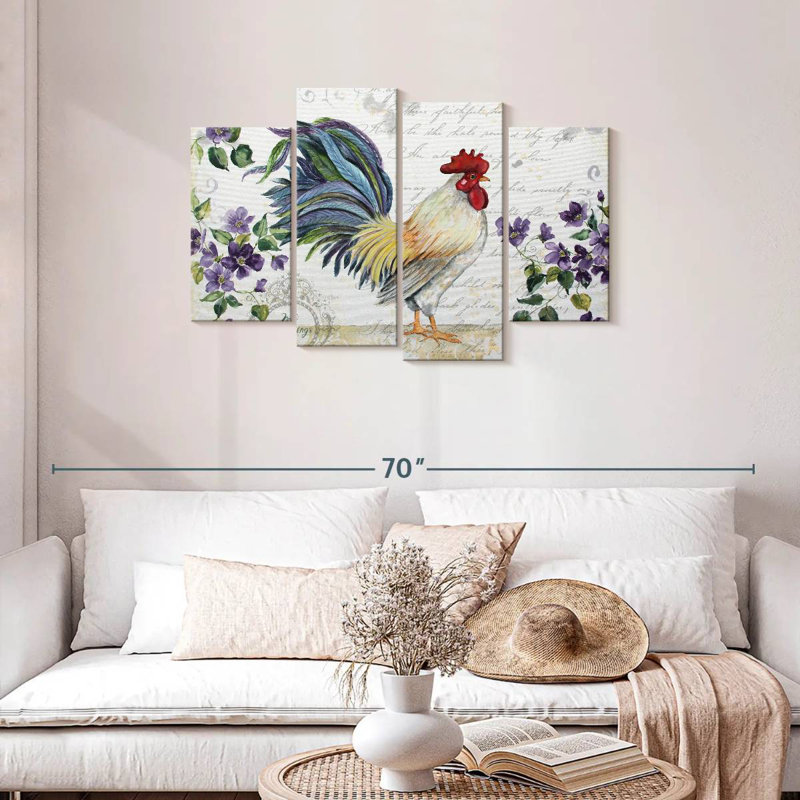 Brampt Seasonal Rooster I, 27" H x 43" W