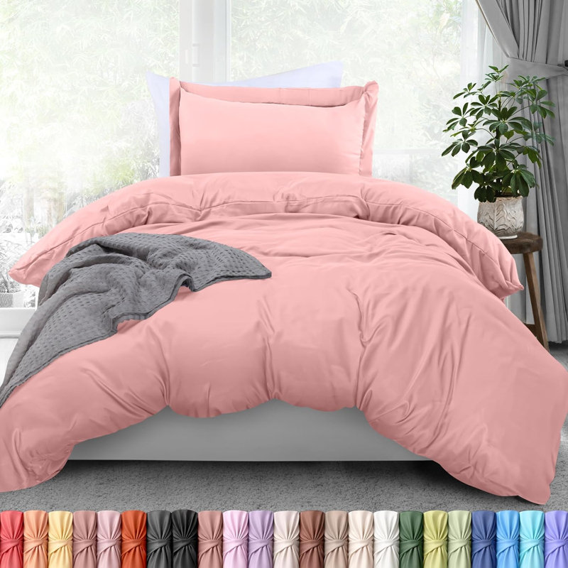 Utopia Bedding Duvet Cover King Size - 1 Comforter Cover with 2 Pillow Shams - 3 Pieces Bedding Duvet Cover with Zipper Closure - Soft Brushed Microfiber, 104 X 90 Inches (Navy)