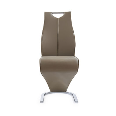 Allista Faux Leather Upholstered Metal Side Chair