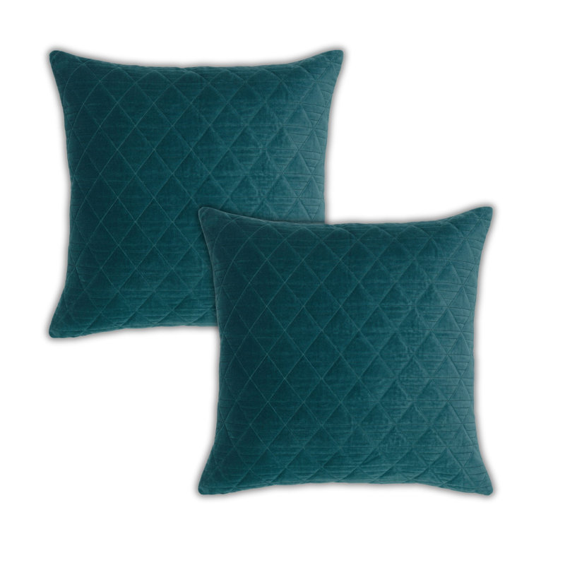 Housses de coussin décoratives en velours moelleux, Sarcelle