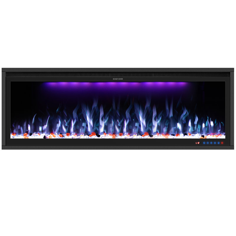 Mattalyn Electric Fireplace Insert, H 16,87 po x l 50 po x P 6,31 po
