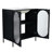 30 Inch Freestanding Bathroom Cabinet, Ceramic Sink, Cold Rolled Steel Frame, And Flame-Retardant, Modern Style With Two Doors, Adjustable Shelves, Metal Handles, Black Vanity W/ Sink - Long-Lasting-1743721443