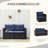 Dark Blue 2 Piece Patio . Outdoor Pe Furniture For Balcony, Garden, Lawn With Relaxing Cushions & Curved . Galvanized Steel Base. Effortless Assembly. 25.5"W X 27.25"D 27.5"H. 352 Lbs Load Capacity