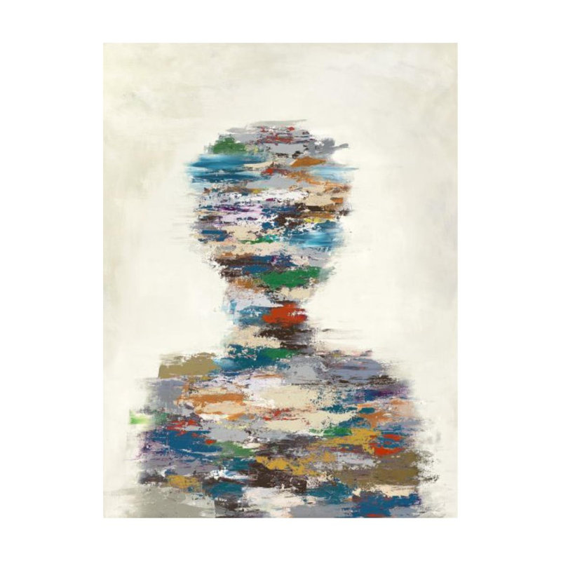 Recollection II par Sara Brown - Peinture, Image au pinceau gel, H 48 po x l 36 po x P 1,5 po