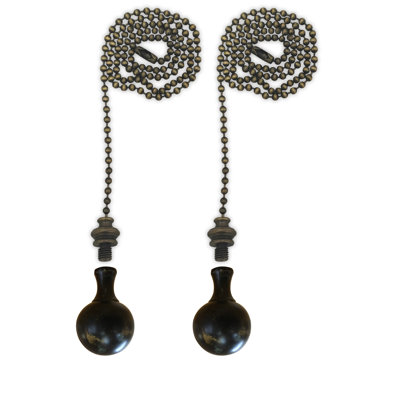Large Ball Finial Ceiling Fan Pull Chain