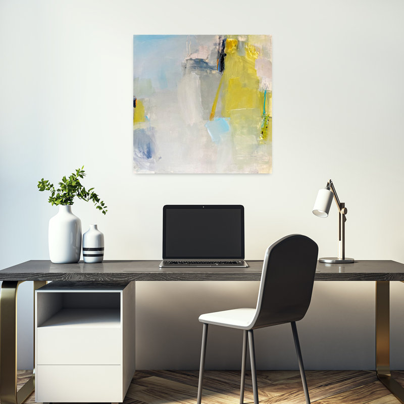 Quiet Sounds, art contemporain abstrait, H 18 po x l 18 po