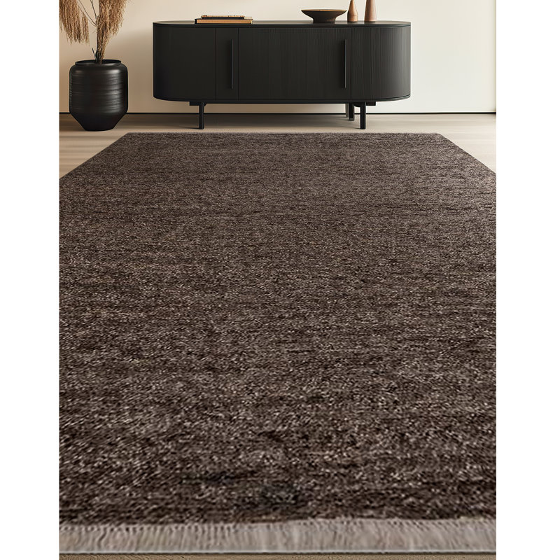 Hand Woven Wool Area Rug, Rectangle 8' x 10'