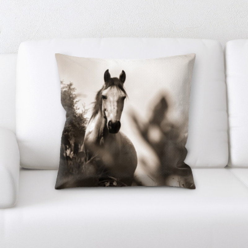 Laird Horse Throw Pillow