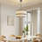 5-light White Fabric Drum Chandelier-832805266