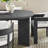 Tahoe 5-Piece Outdoor Patio Aluminum Dining Set In Gray White-105697864
