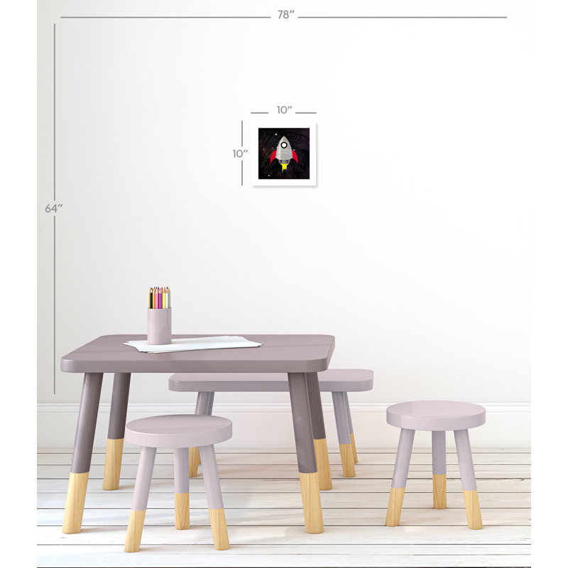 Impression sur papier roulée «Spaceship Adventure», H 10 po x l 10 po x P 1 po