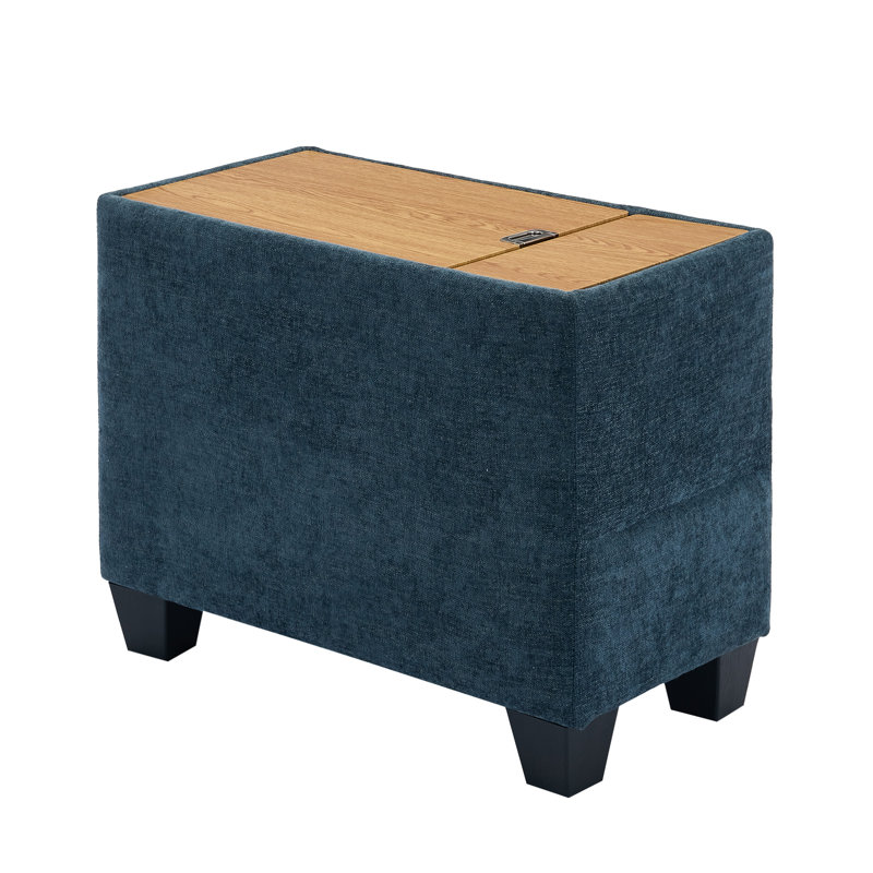 Coffee Table with Storage, Blue-Green