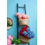 Medium Pom Pom Seagrass Basket-594570529