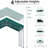 ADVANCE OUTDOOR 12x20 ft Carport with Adjustable Height from 9.5 ft to 11 ft, Heavy Duty Car Canopy, 8 Legs with 8 Reinforced Poles and 4 Sandbags, Green-123143585-123143590
