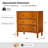 Gillianne 26"W 3-Drawer Curved Silhouette End Table with Built-in Charging Station and Simple Assembly-1922551718