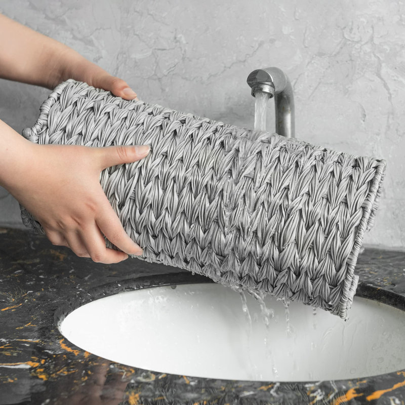 Allisan Free Standing Toilet Paper Holder, Grey