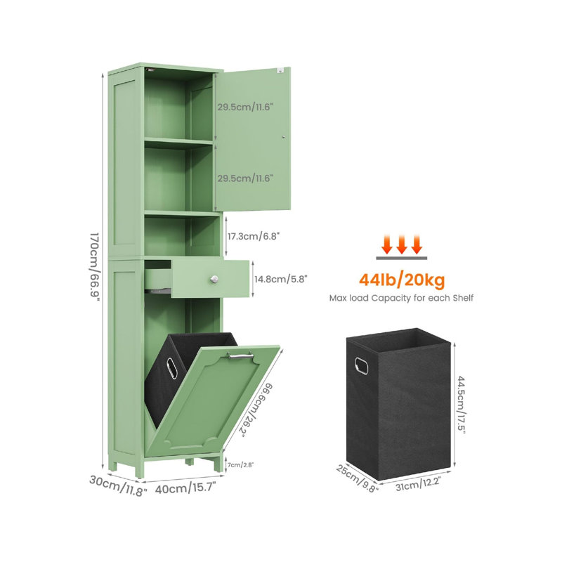 MDF Freestanding Linen Cabinet
