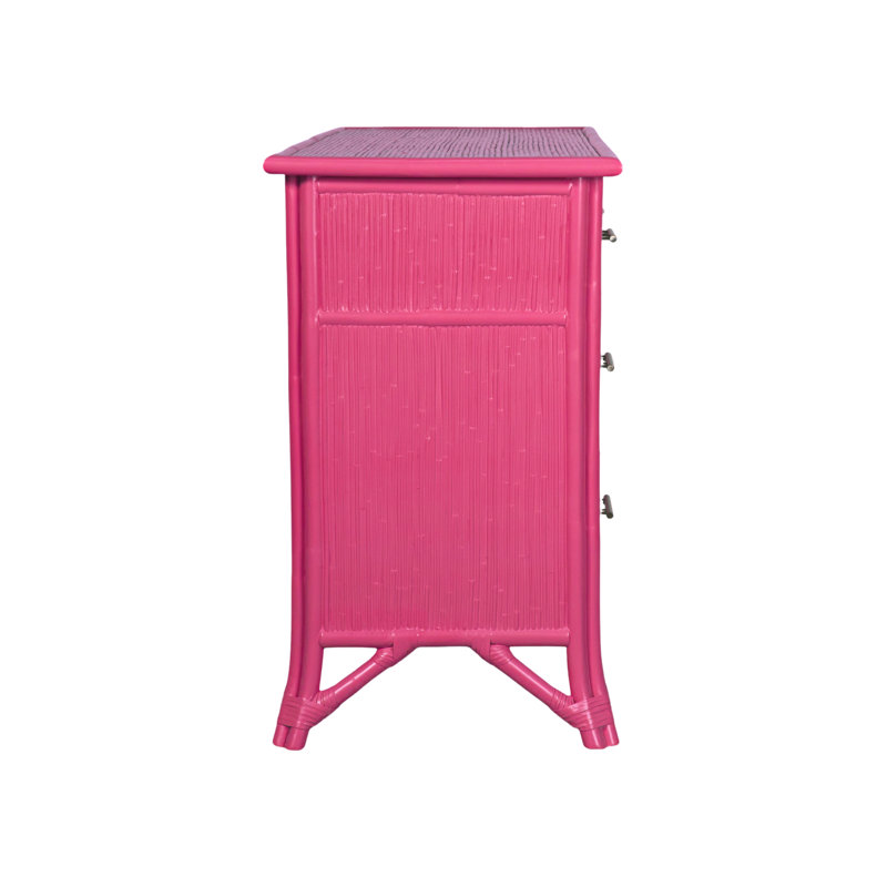 Bermuda 6 - Drawer Dresser, Hot Pink