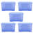 Wham Crystal 60L Plastic Storage Box Pack of 3 Tint Sparkle Blue