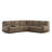 Mclendon 119.5" Wide Micro Suede Reclining Sofa Sectional