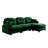 Basic Sectional Sofa, Modular  Sofa L-Shaped Couch With Ottoman, Premium Chenille Fabric,Tufted Cushion Backrest Design,Ergonomic Design-654689249