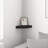 Corner Shelf Black Honeycomb MDF Metal Small Wall Mounted Corner Shelf Industrial Look-1408769303-1408769296