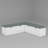 L-Shaped Corner Storage Bench With Cushioned Seating - Ideal For Entryway Or Living Room